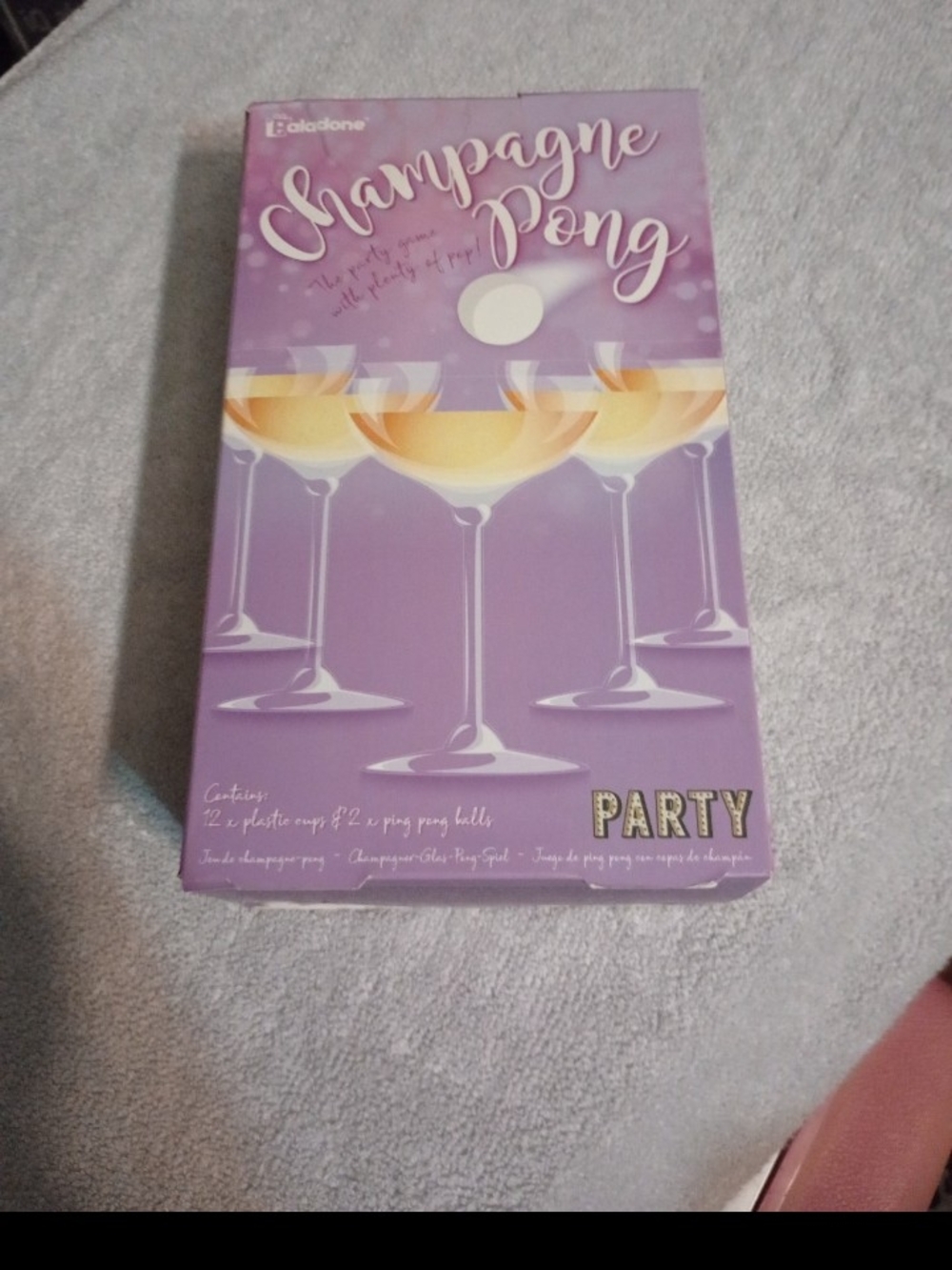Champagne Pong Party Game - Purple